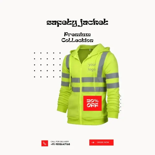 High-visibility reflective safety jacket for school crossing guards and student safety patrols by Henex Uniform.